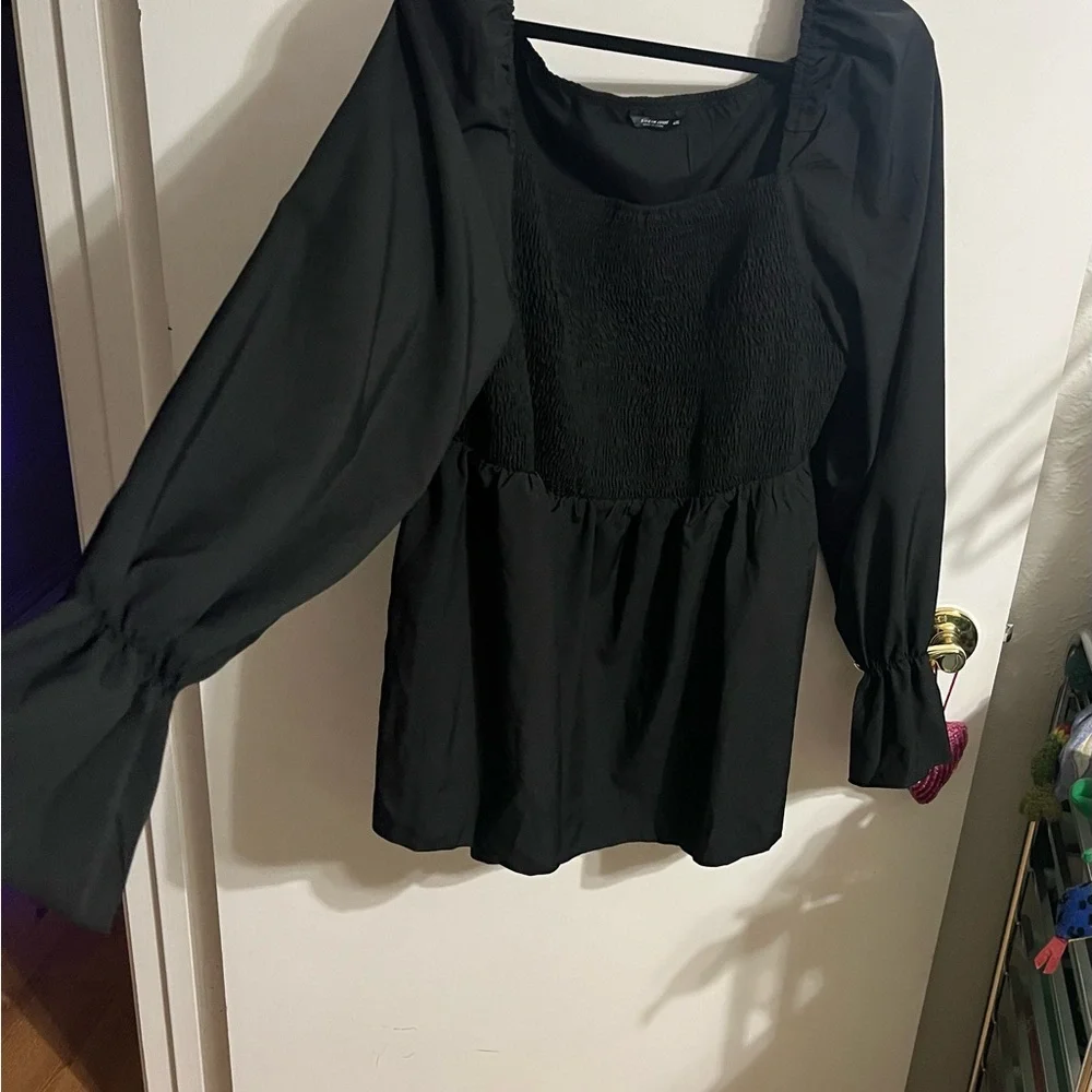 ❤️ 4X Black Long Sleeve Women's Top - Picture 11 of 12